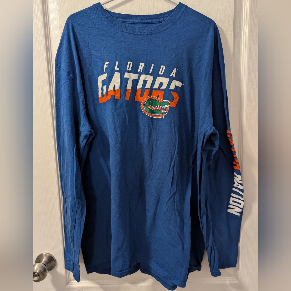 University of Florida Gators Fanatics Long Sleeve T Shirt Size XXL Blue UF